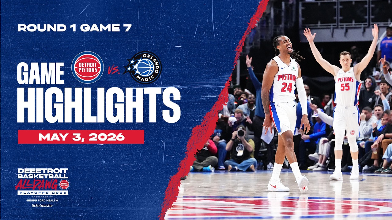 Never Say Die: Pistons Close Out Magic | Game Highlights | 05.03.26