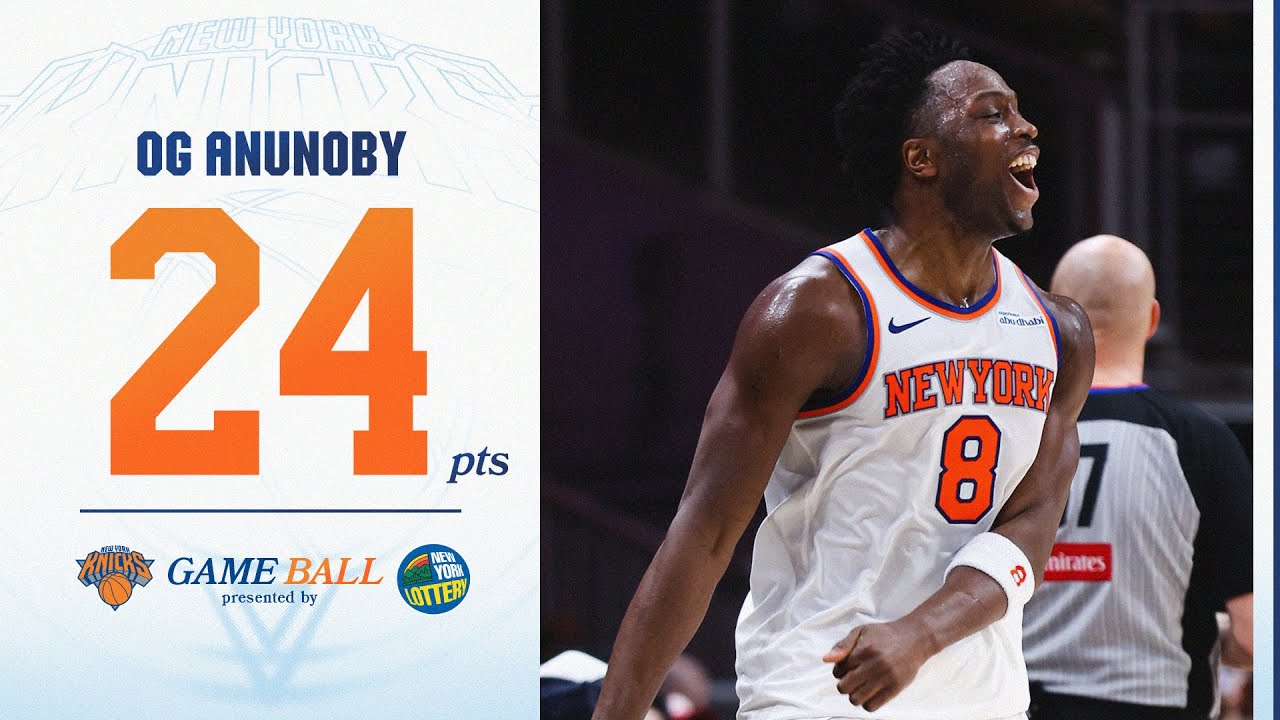 OG Anunoby shines with 24 PTS against the Atlanta Hawks | April 5, 2025 background