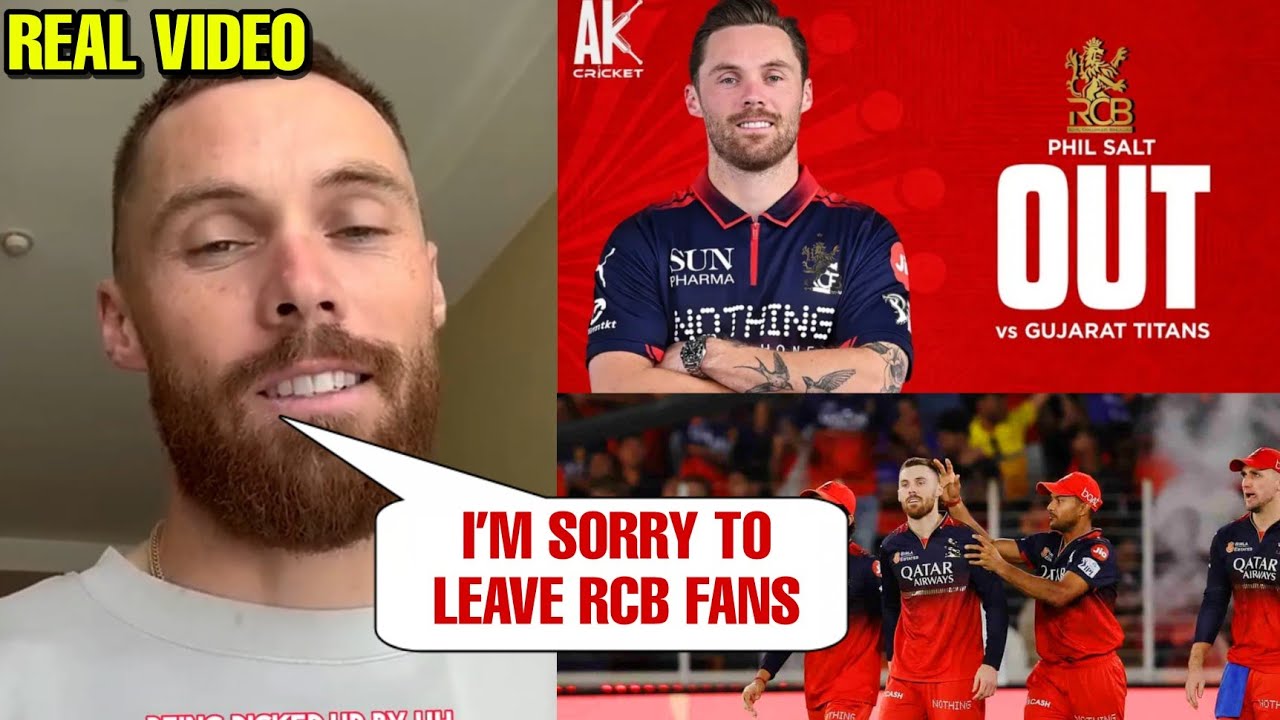 Phil Salt Message For RCB Fans About Leaving IPL 2026 Mid Season | Phil Salt Injury Update