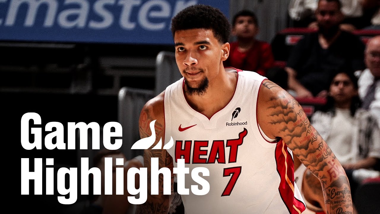 Miami HEAT vs. San Antonio Spurs | HEAT Full-Game Highlights | October 8, 2025 background
