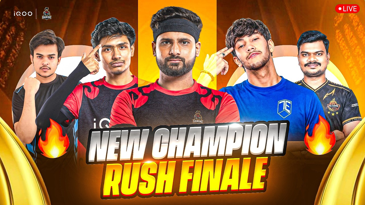 NEW CHAMPION RUSH FORMAT GRAND FINALE || WHO WIL WIN ? I TG FOZYAJAY IS LIVE #iQOO #iQOO15R background