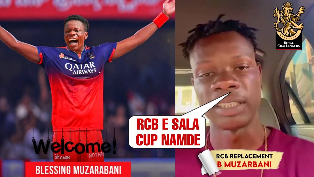 Blessing Muzarabani Reaction After Joining RCB As A Replacement Of L Ngidi For IPL 2025 background