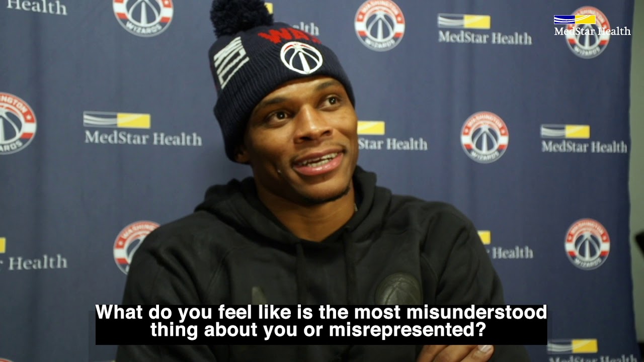 Russell Westbrook Press Conference - 12/5/20 background
