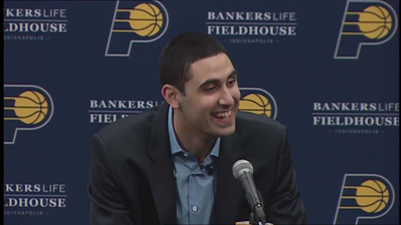 Goga Bitadze's Introductory Press Conference background