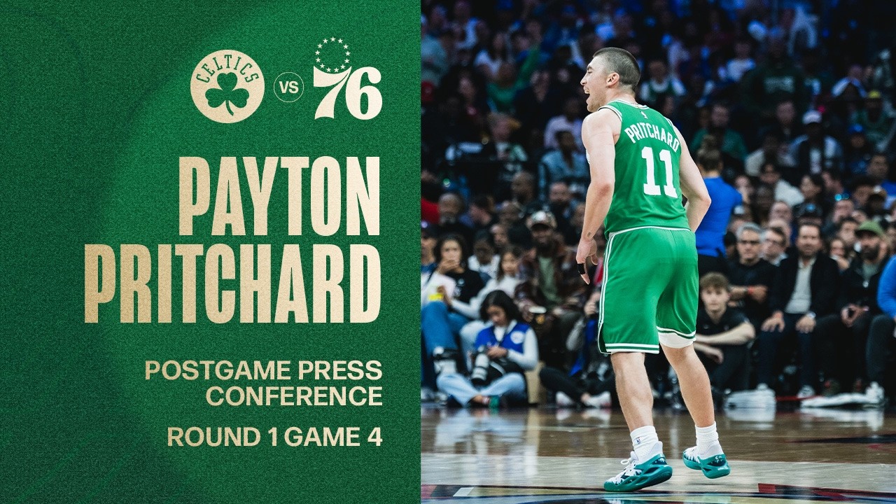 Payton Pritchard Postgame Media Availability: Round 1 Game 4 vs. Philadelphia 76ers