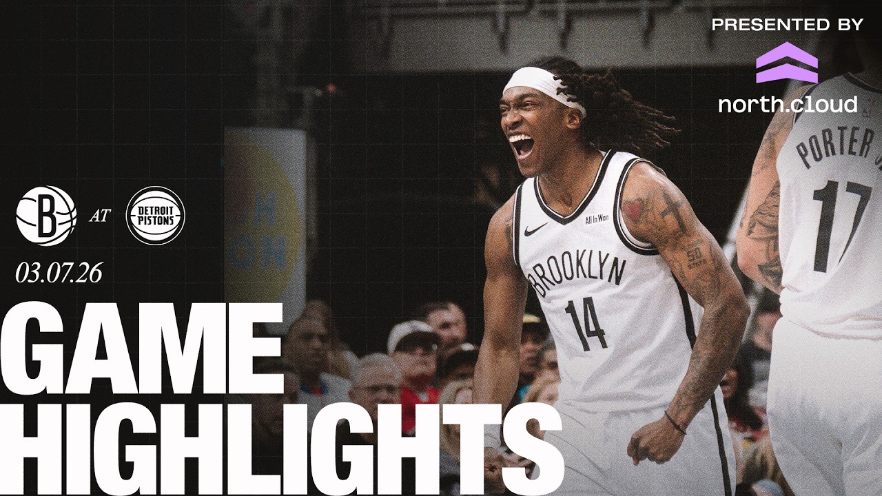 HIGHLIGHTS: Nets COMPLETE 5th Largest Comeback in Franchise History in 107-105 victory over Detroit