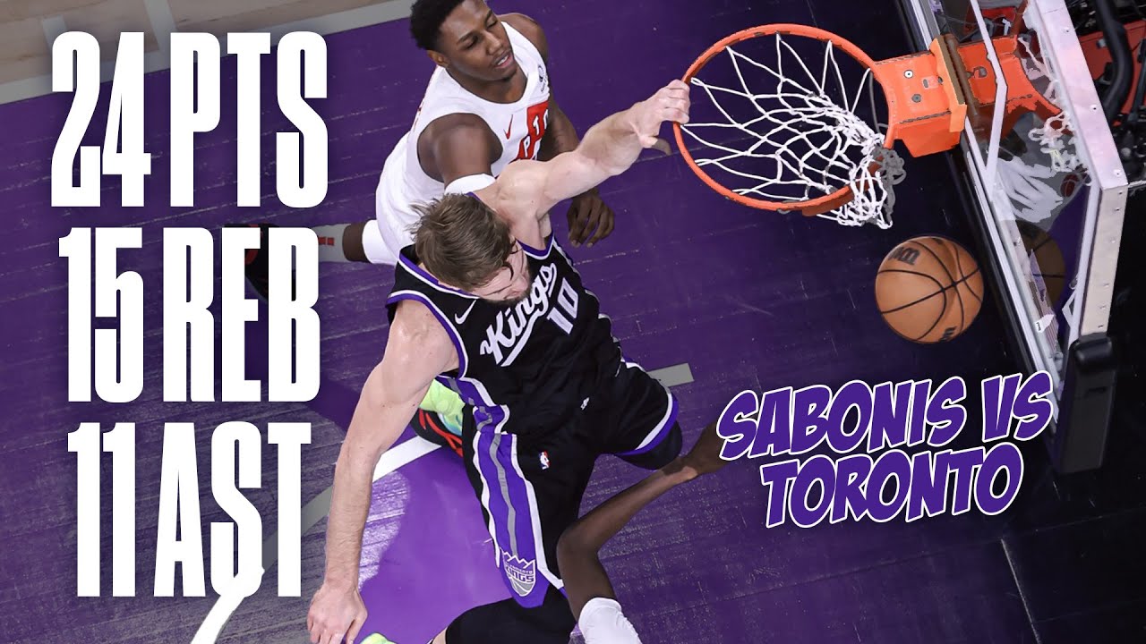 Sabonis BACK-TO-BACK Triple-Doubles | Kings vs Raptors 1.5.24