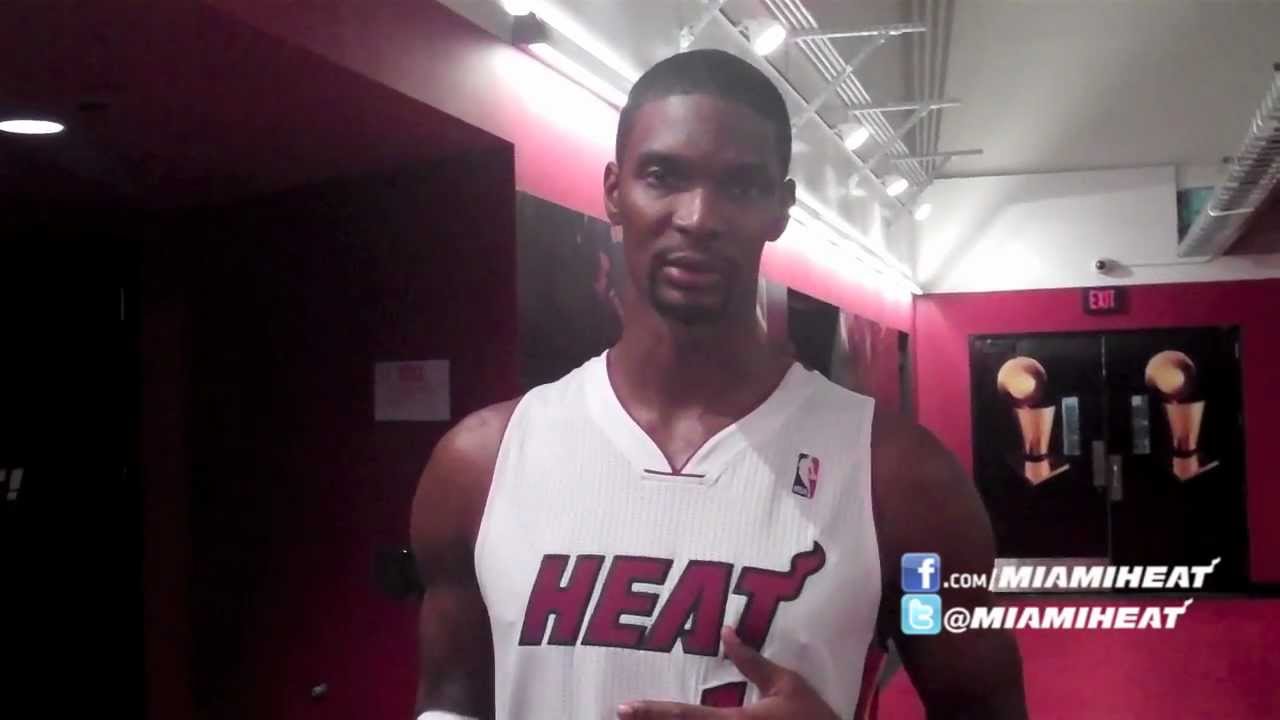 HEAT Media Day with Chris Bosh! background