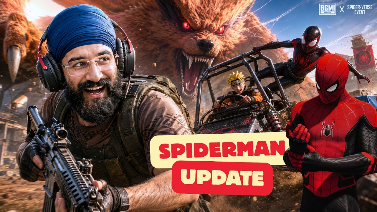 RANK PUSH β SPIDER MAN UPDATE β
: BGMI LIVE π₯ | PUBG background
