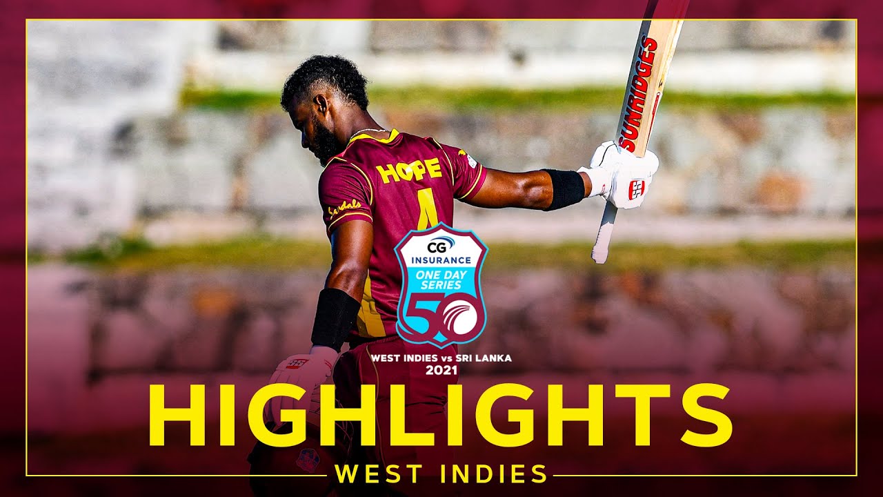 Highlights | West Indies vs Sri Lanka | Brilliant Hope Hundred Earns Win! | 1st CG Insurance ODI background