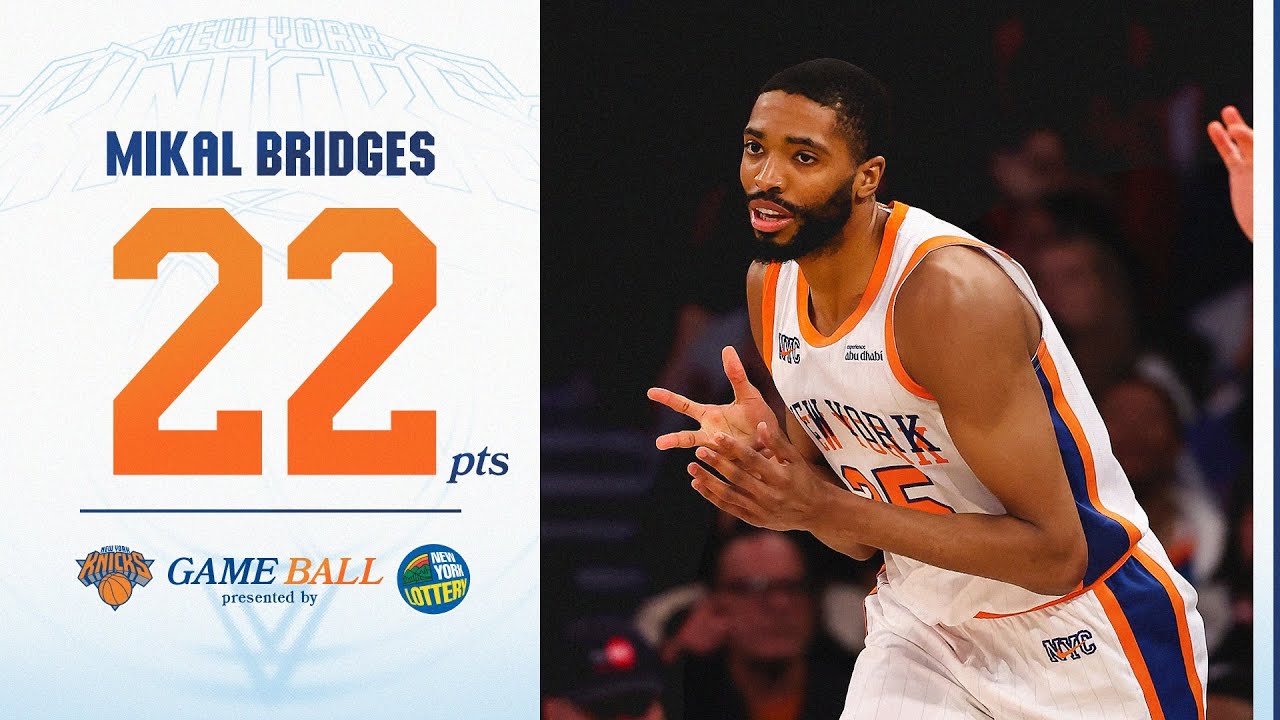Mikal Bridges drops 22 PTS vs the Phoenix Suns | April 6, 2025