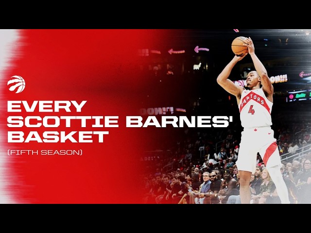 Every Scottie Barnes Bucket from Year 5 🔥
