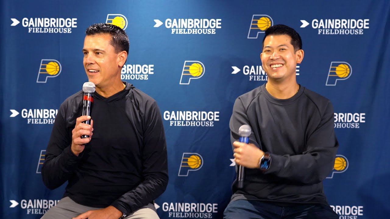 Chad Buchanan and Ted Wu Preview 2025-26 Season | Indiana Pacers background