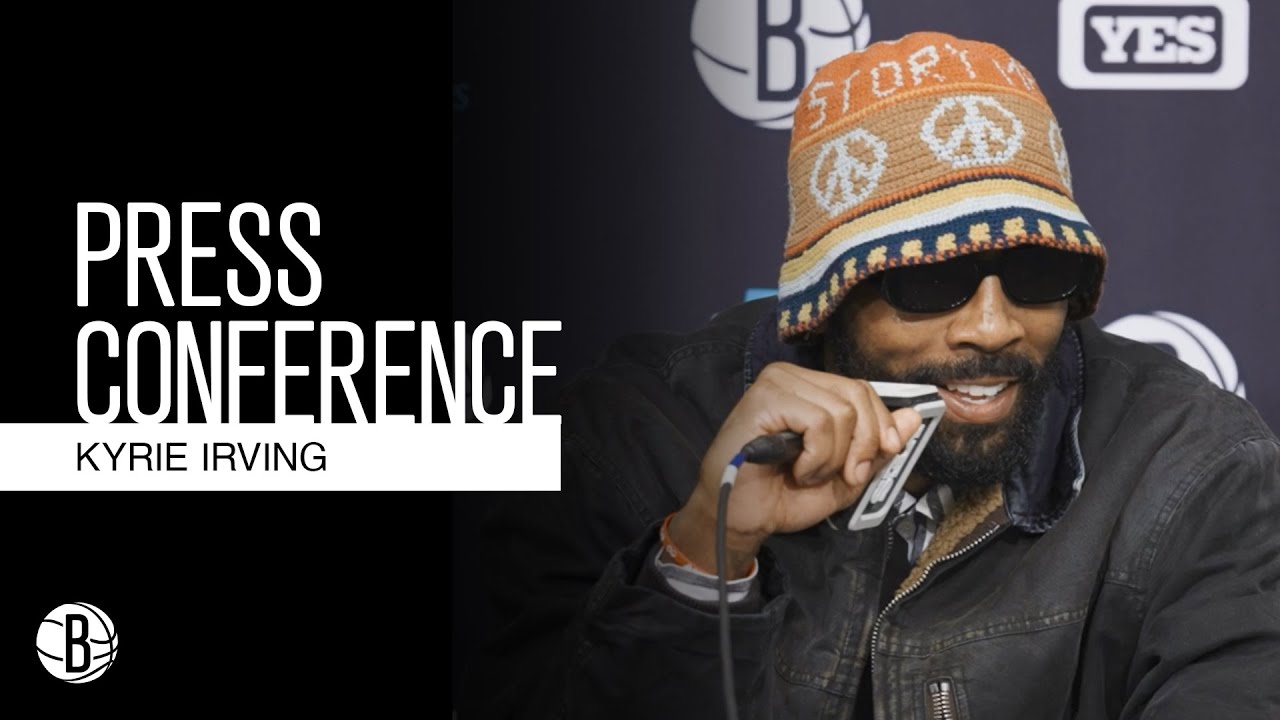 Kyrie Irving | Post-Game Press Conference | Brooklyn Nets vs. San Antonio Spurs background