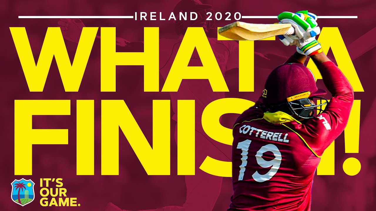 Won With a Six! With One Wicket & One Ball to Spare!! | Unbelievable Drama! | WI vs Ireland 2020 background