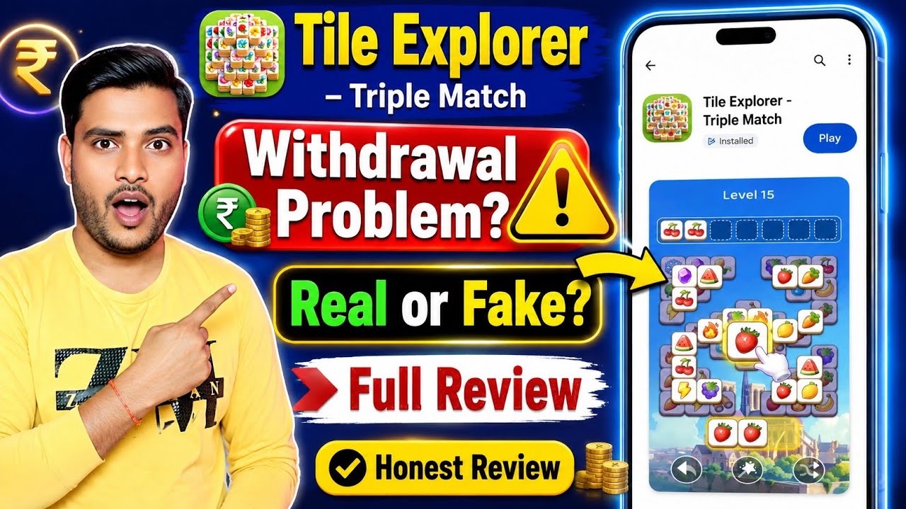 Tile explorer game real or fake? tile explorer game withdrawal? tile explorer triple match