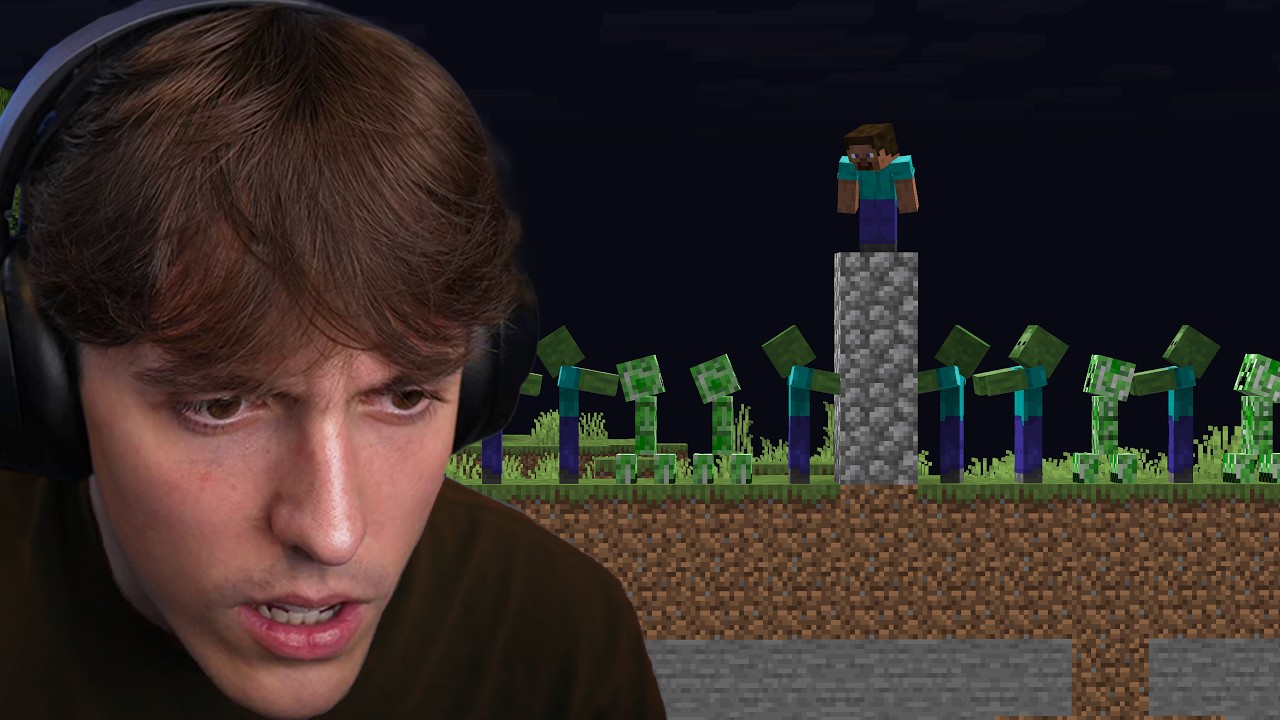I Tried Beating 2D Minecraft