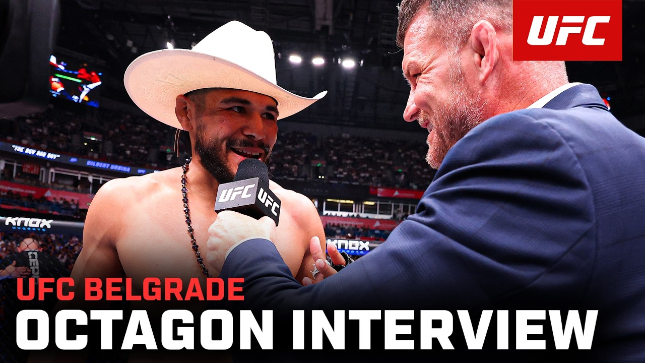 Gilbert Urbina Octagon Interview | UFC Belgrade background