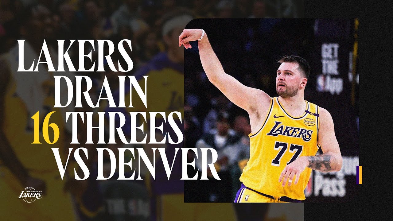 Lakers Drop 16 Threes Over Denver background