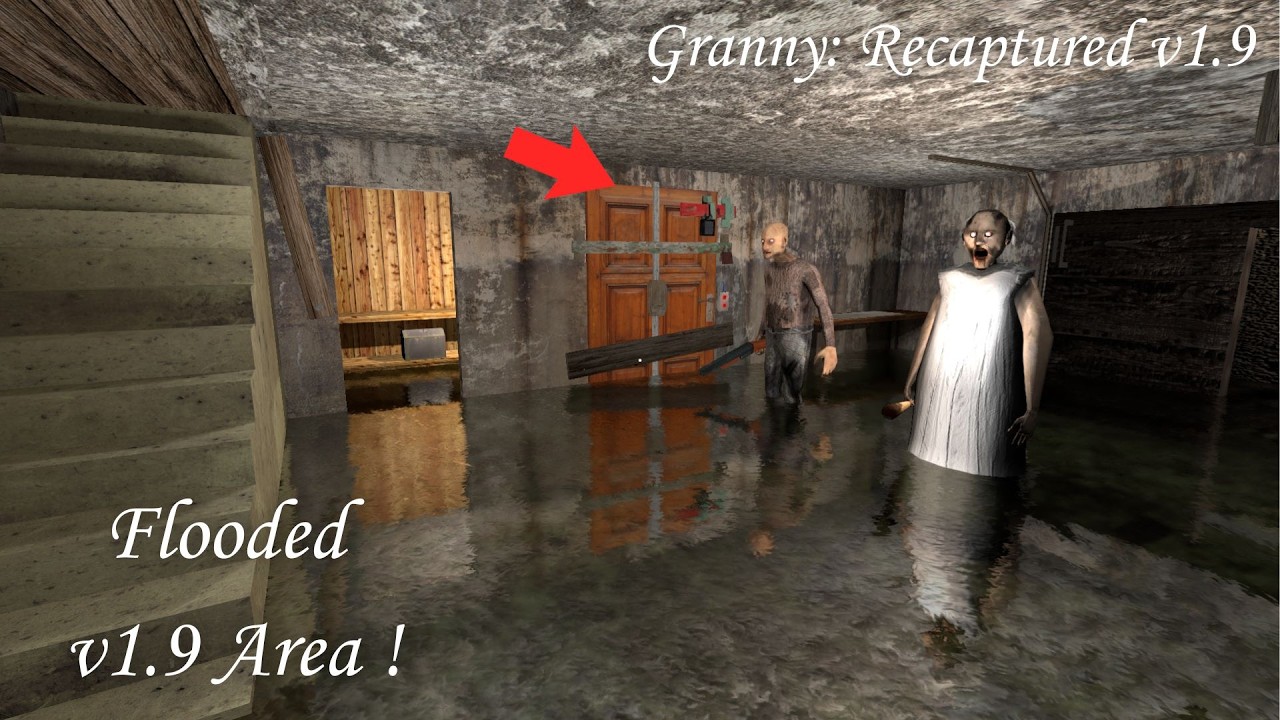 Granny Recaptured - FLOODED Entrance Extension v1.9 New Map Update !