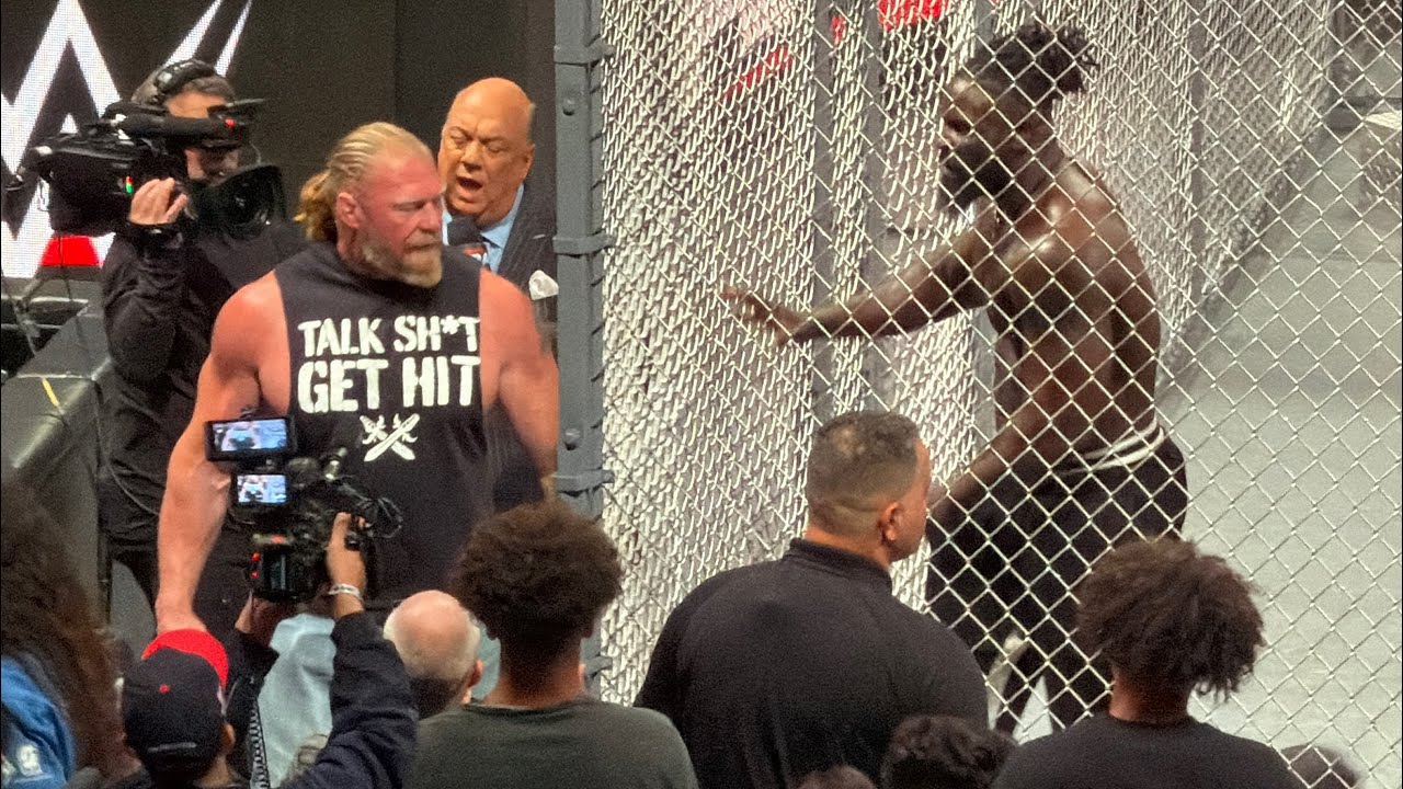 Brock Lesnar Locks Oba Femi Inside Hell In A Cell | WWE Monday Night Raw 7-27-26
