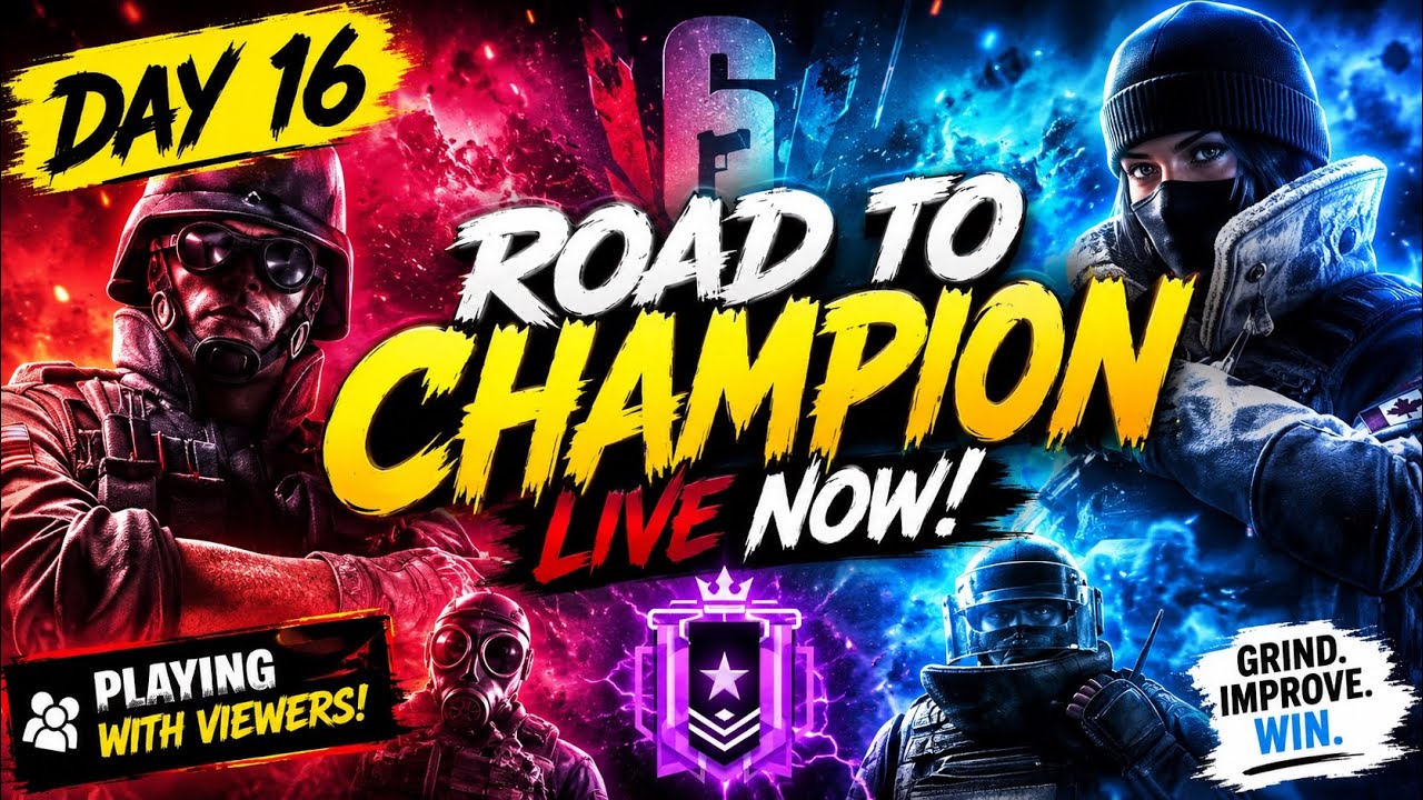 Copper To Champion (Day 16) |Currently Gold 5| Rainbow 6 Siege background