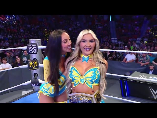 B-Fab & Mia Yim VS Chelsea Green & Tiffany Stratton 1/2 background