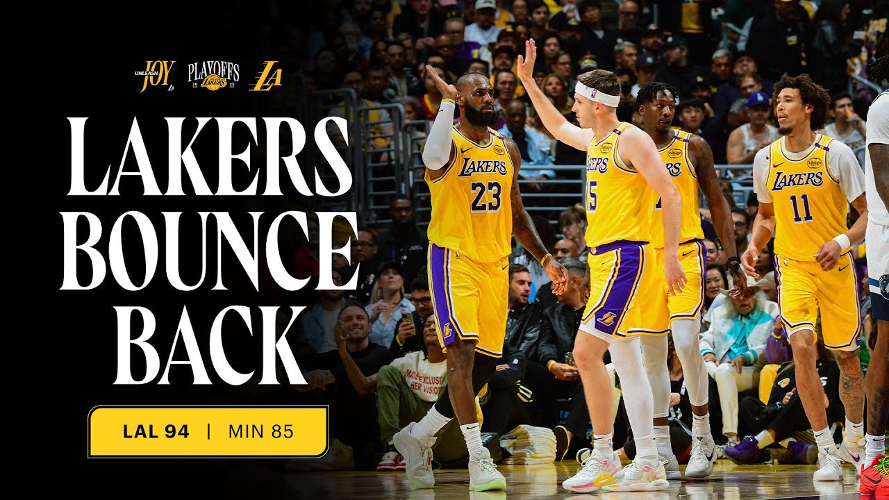 Lakers WIN Game 2 Behind Luka's 31 Points | NBA Playoffs Highlights vs Minnesota Timberwolves background