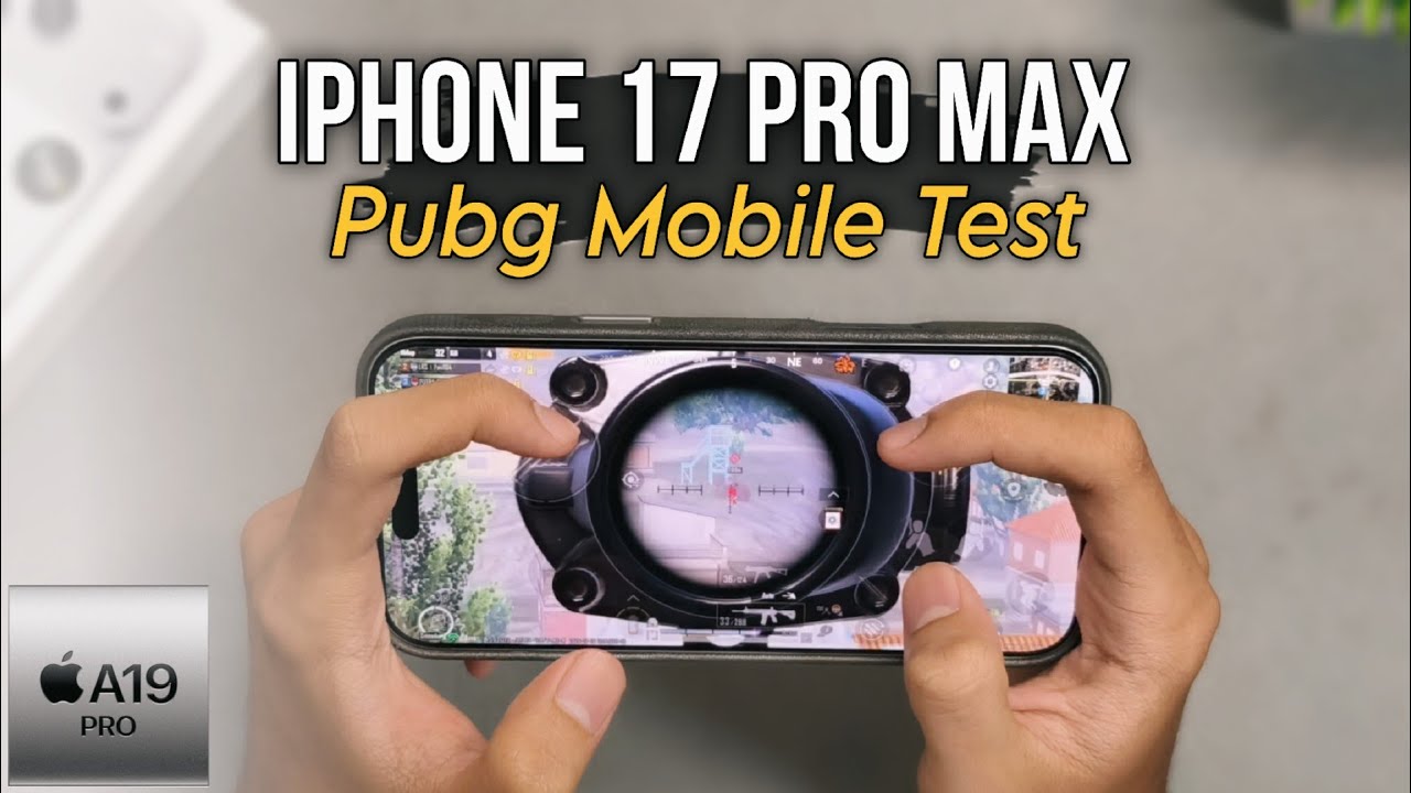 iPhone 17 Pro Max PUBG Mobile Gaming Test 2026 | Smooth 120 FPS Gameplay background