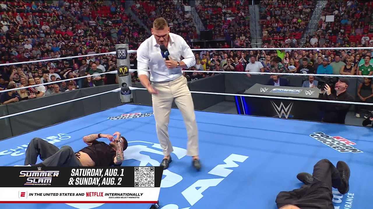 Gunther destroys Finn Bálor and Sami Zayn: SmackDown highlights, July 31, 2026 background