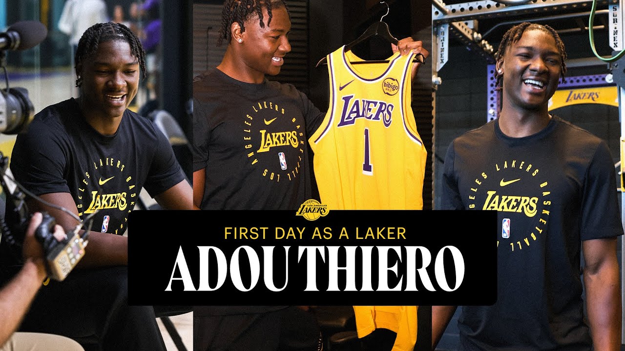Lakers Rookie, Adou Thiero: “I Played Lacrosse for TWO DAYS" background