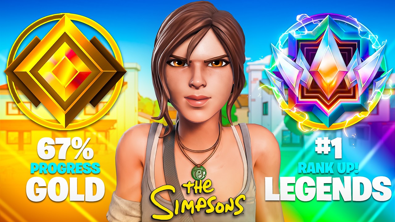 Unranked to Unreal Legends Reload Speedrun (Fortnite Simpsons)
