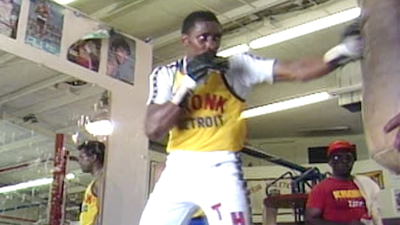 Unseen Footage of Thomas Hearns Training for Mark Medal