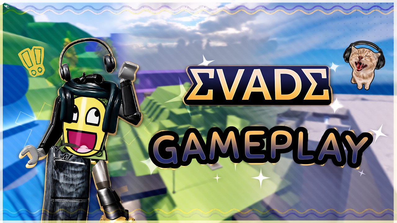 Casual Gameplay | GAMEPLAY#3 | Frutiger Drab, Rooftops, Brutalist Void #evade #roblox #evadegameplay background