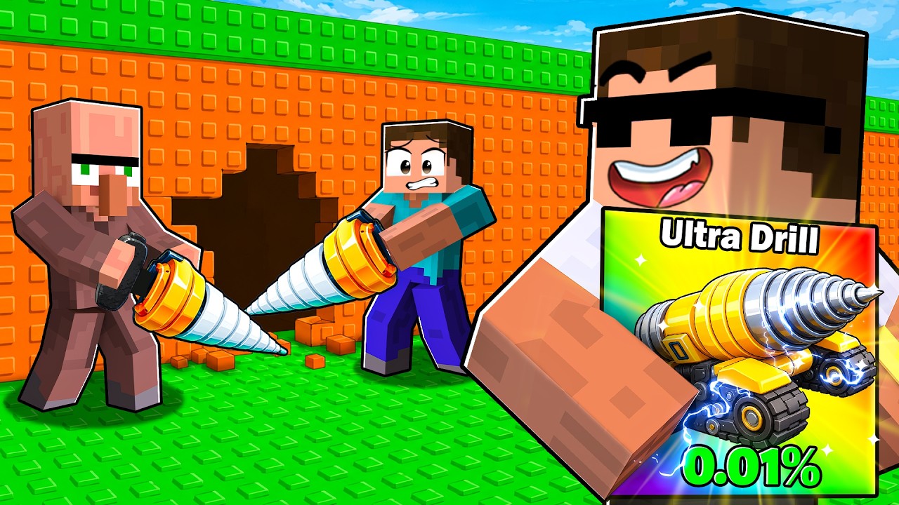 I Pretended To Be a NOOB, Then Used Ultra Drill in Roblox.. background