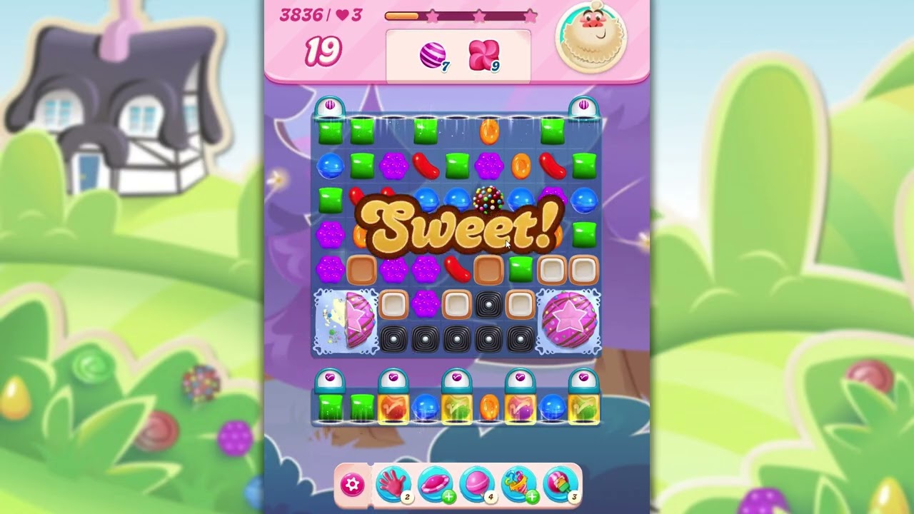 Candy Crush Saga Level 3836 background