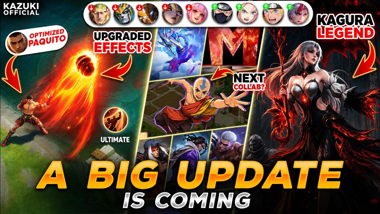 BIG UPDATE: AVATAR COLLAB LEAK | KAGURA LEGEND SKIN | HUGE HERO BUFFS & REVAMPS
