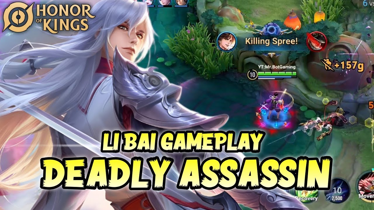 HOK : Li Bai Pro Gameplay - Deadly Assassin - Honor Of Kings