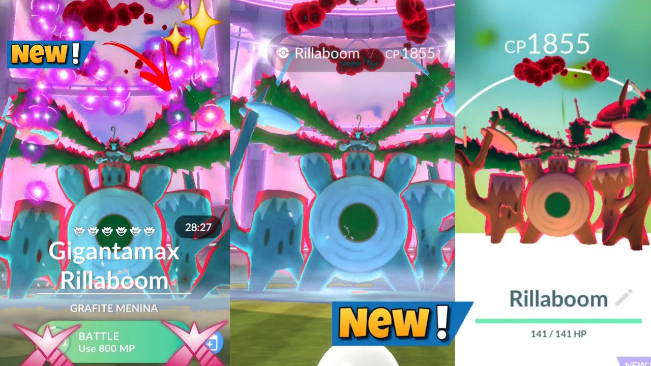 World First Ever✨️Gigantamax Rillaboom Raid Back in Pokemon Go