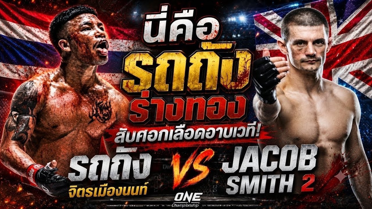 นี้คือรถถังร่างทอง สับศอกเลือดอาบเวที! รถถัง จิตรเมืองนนท์ vs Jacob Smith 2 2026-08-01 19:56