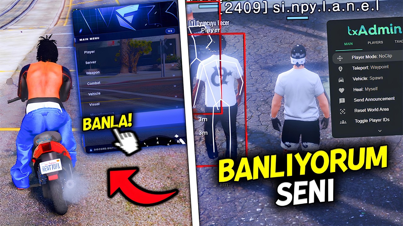 HİLEYLE FOUNDER OLUP TÜM SUNUCUYU BANLADIM! (FiveM Hile Troll) background