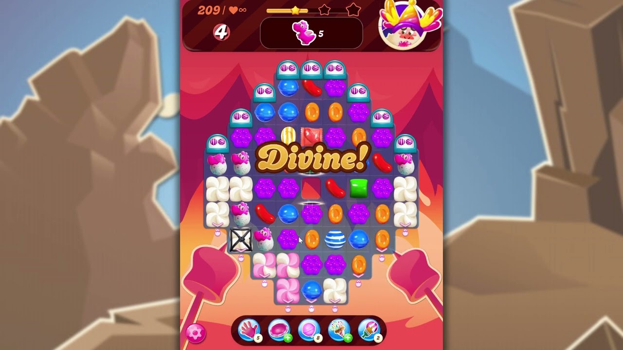 Candy Crush Saga Level 209 | NO BOOSTERS