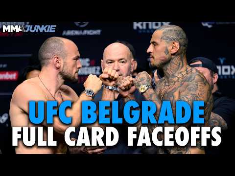 UFC Belgrade full card final faceoffs: Uros Medic vs. Daniel Rodriguez background