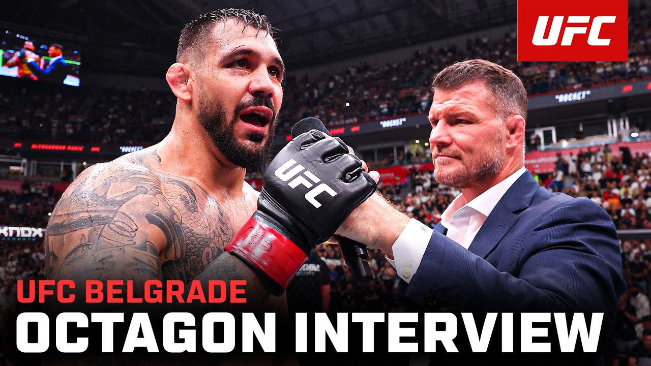 Aleksandar Rakić Octagon Interview | UFC Belgrade