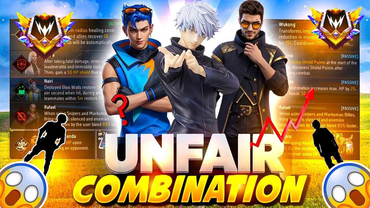 UNFAIR COMBO π₯π2026 ( SEASON 53 ) | best character skill for cs rank | Cs rank best character skill