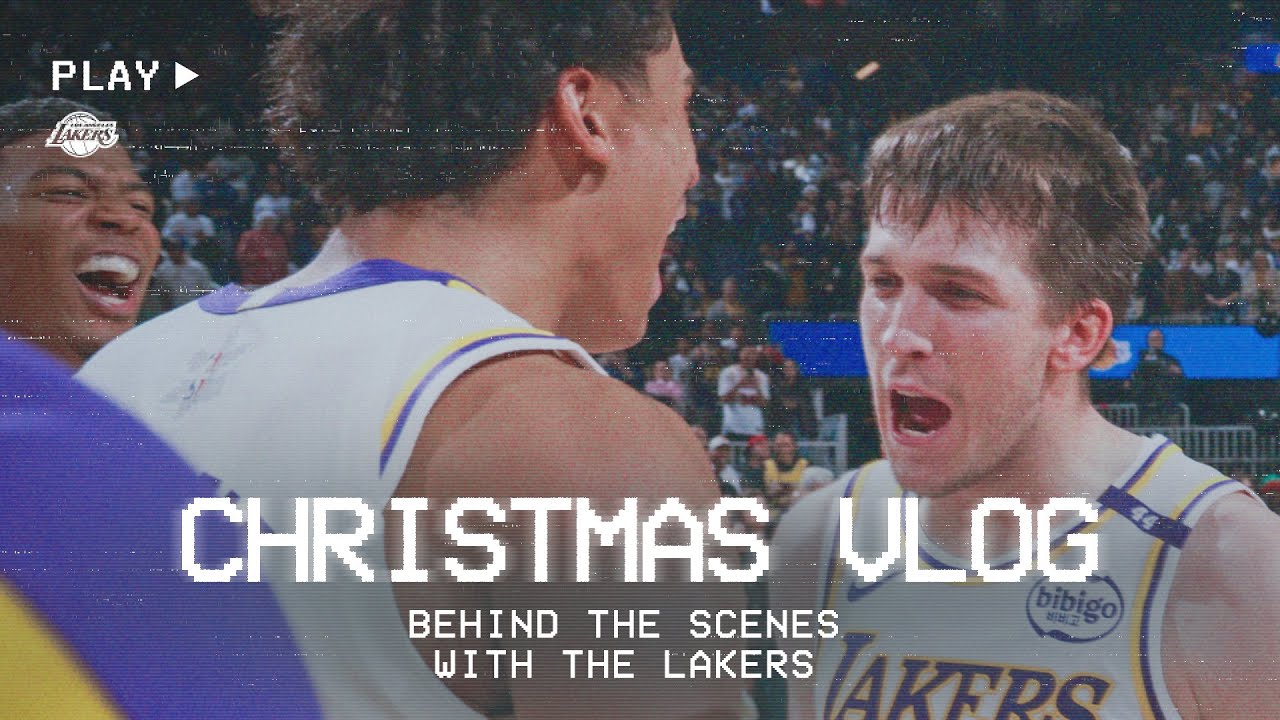 CHRISTMAS VLOG | Behind the Scenes with the Lakers background