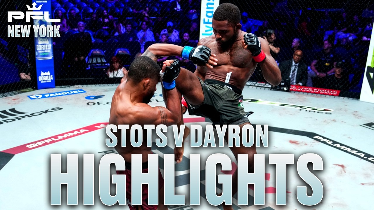 A Prelims SHOWCASE! | Raufeon Stots v Lazaro Dayron - Fight Highlights | PFL New York background