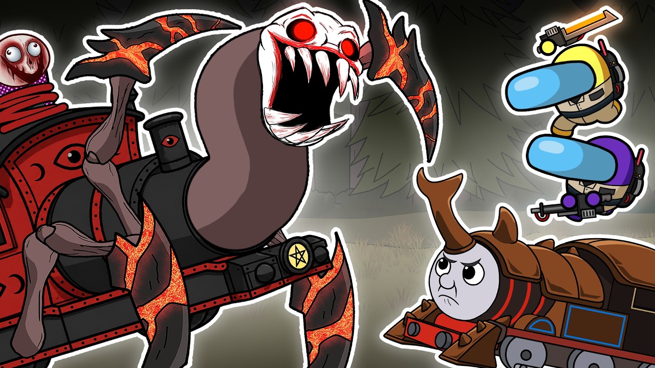 Cursed CHOO CHOO CHARLES vs Thomas & GHOSTBUSTERS EP.2 I Among Us Animation