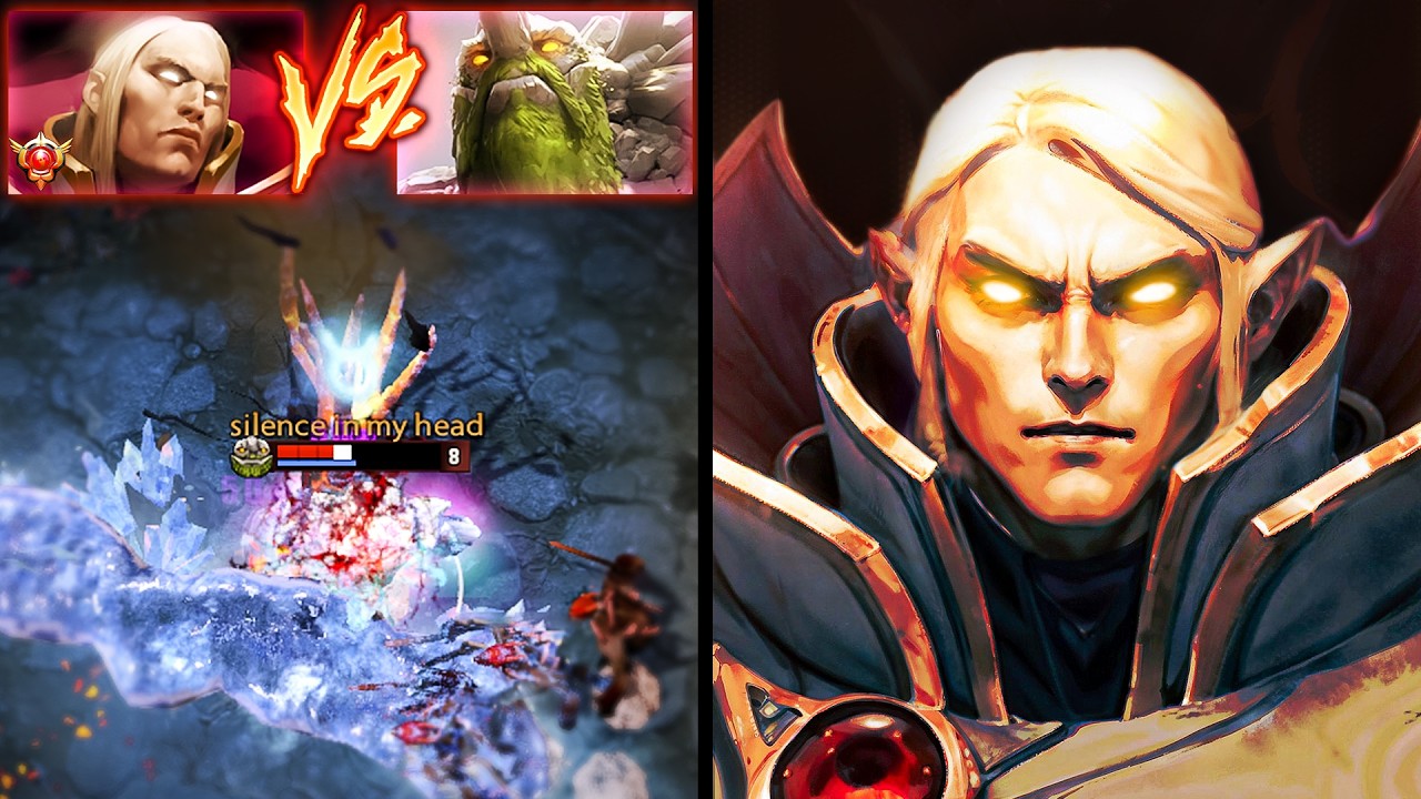 Grandmaster Invoker AMAZING Game vs Tiny Mid | Dota 2 Invoker