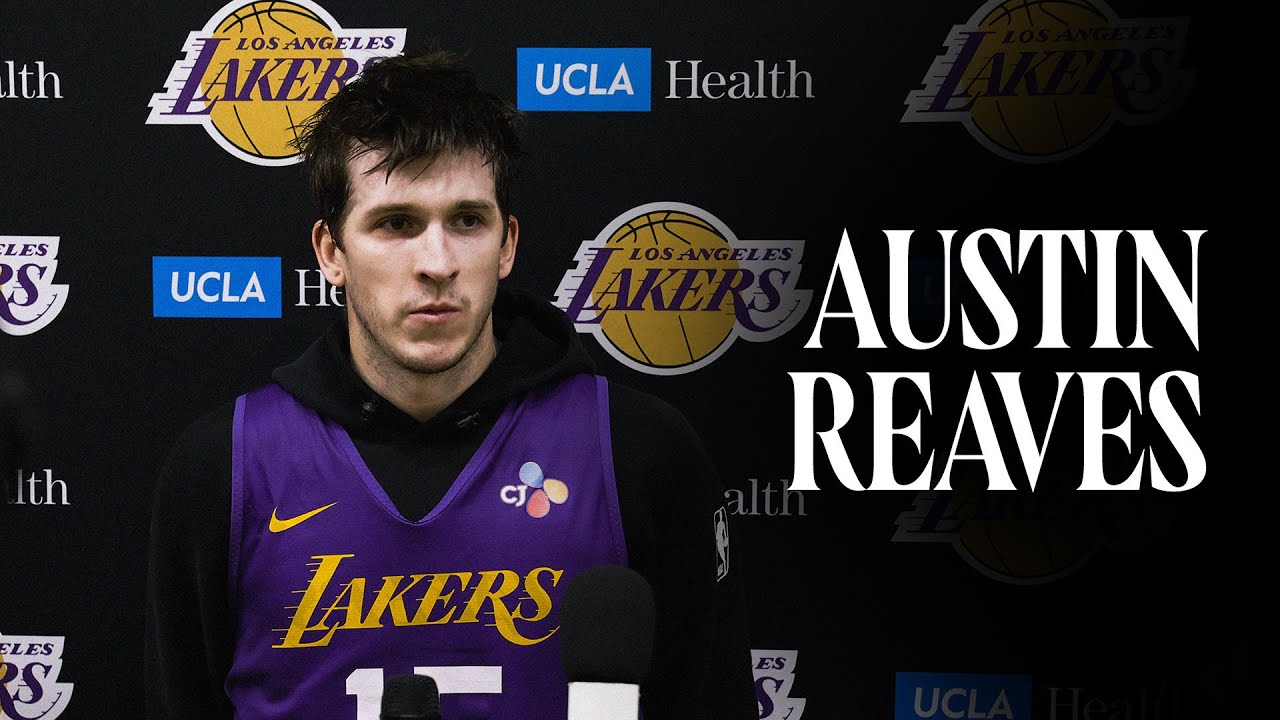 Austin Reaves talks with media about LA wildfires